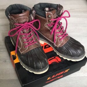 Lugz Mallard Bark/Chocolate Boots size 7.5